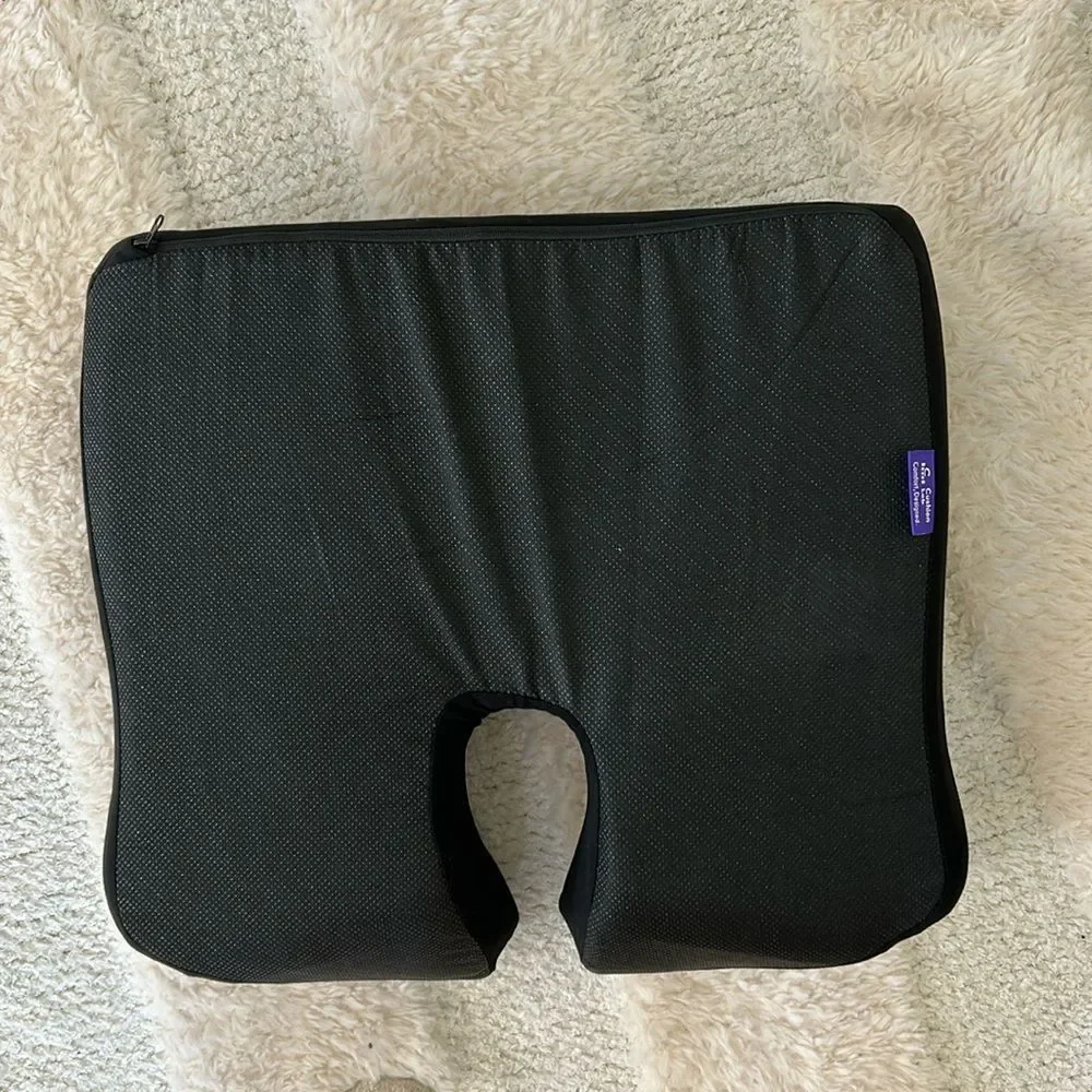 Cushion Lab Patented Pressure Relief Seat Cushion, Black, NWOT